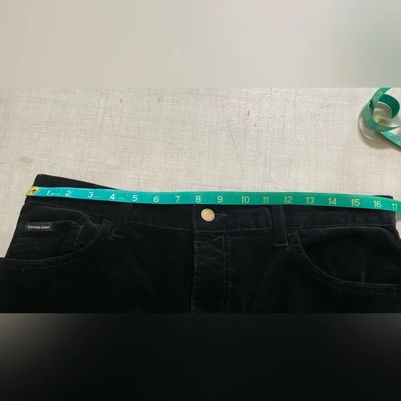 Calvin Klein women’s Jeans Black Corduroy size 10 - Picture 7 of 8